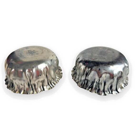 1924 ESG Quadruple Plate 24K Gold Lined 50 Years Bank of Kewaskum Crinkle Bowls - Picture 8 of 13